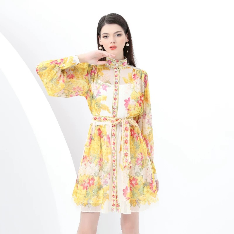 Italian vacation print dress ED203 images